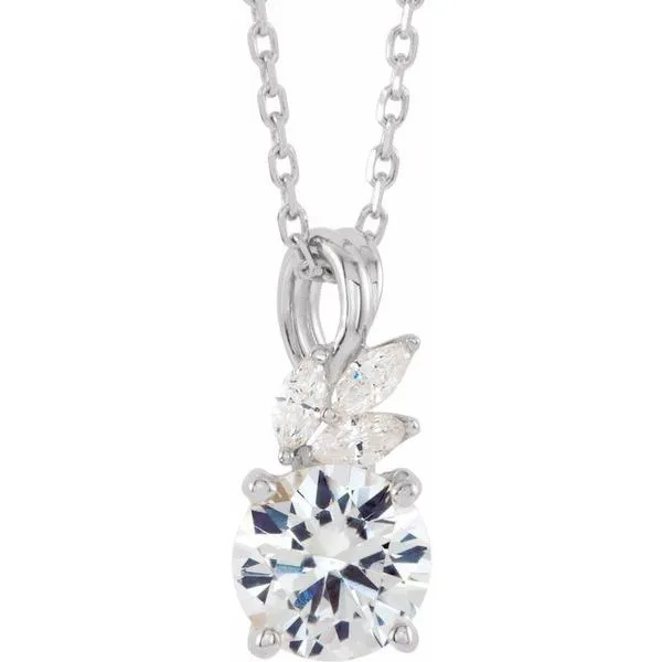 Accented Floral Necklace Hopman Jewelers Elkhart, IN