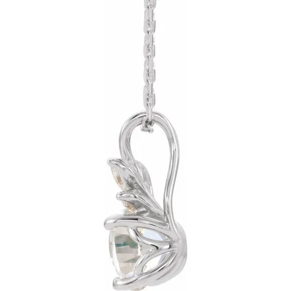 Accented Floral Necklace Image 2 Hopman Jewelers Elkhart, IN