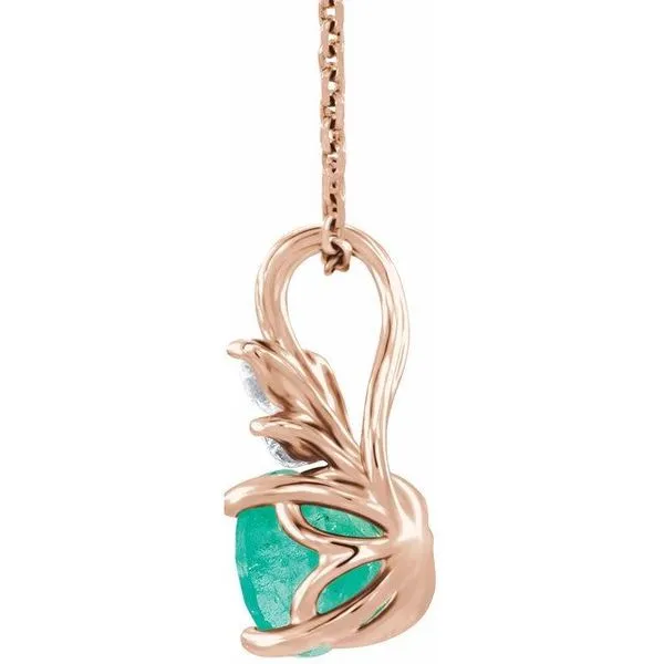 Accented Floral Necklace Image 2 Hopman Jewelers Elkhart, IN