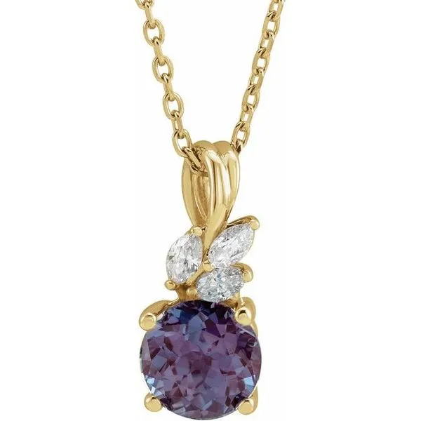 Accented Floral Necklace Arnold's Jewelry and Gifts Logansport, IN