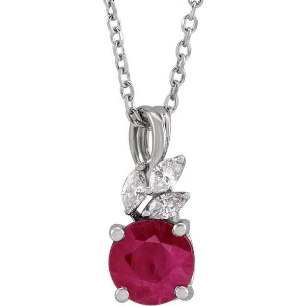 Accented Floral Necklace Hart's Jewelers Grants Pass, OR