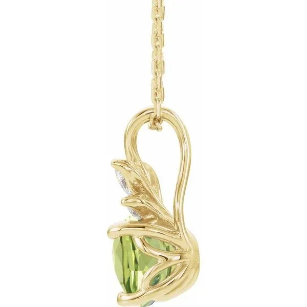 Accented Floral Necklace Image 2 Scirto's Jewelry Lockport, NY