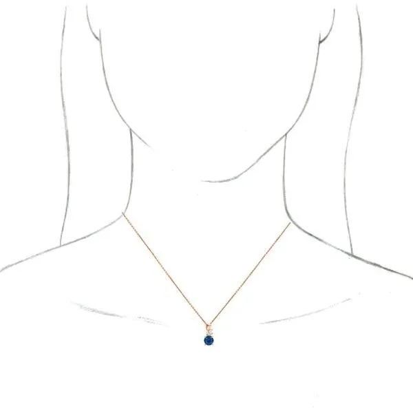 Accented Floral Necklace Image 3 Boyd Jewelers Wesley Chapel, FL