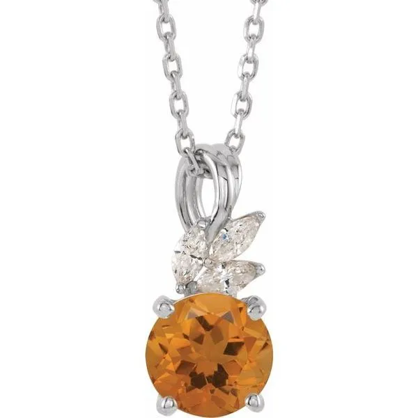 Accented Floral Necklace Arnold's Jewelry and Gifts Logansport, IN
