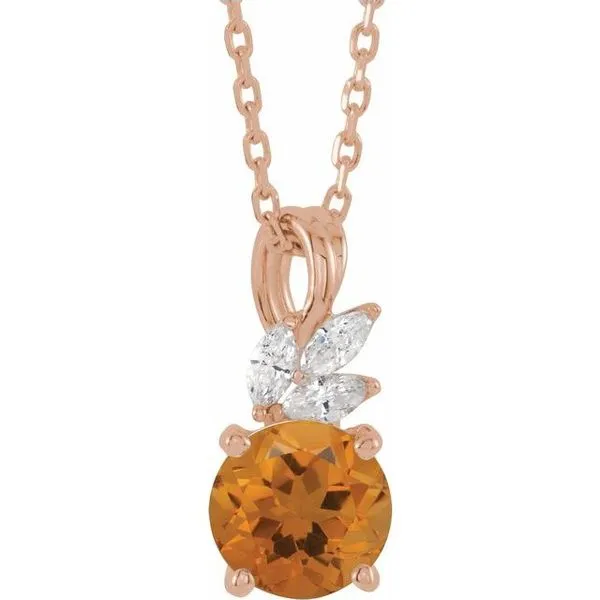 Accented Floral Necklace Hart's Jewelers Grants Pass, OR