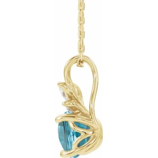 Accented Floral Necklace Image 2 Arnold's Jewelry and Gifts Logansport, IN