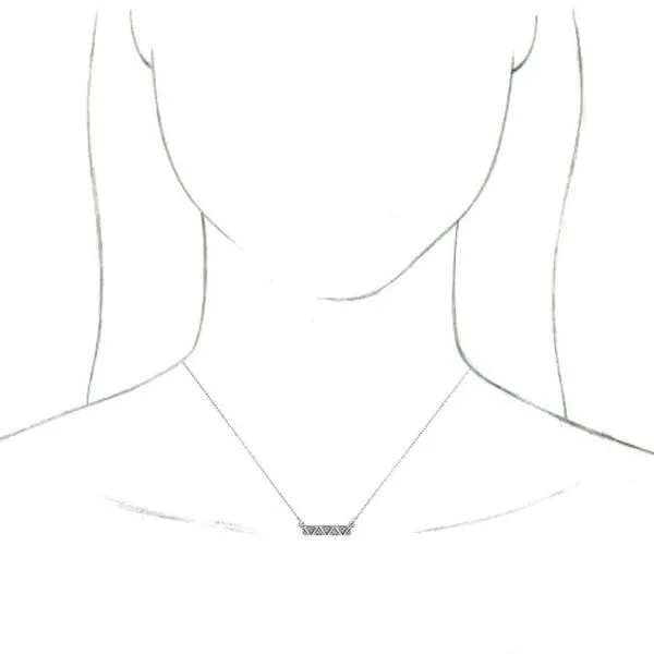 Geometric Bar Necklace Image 3 Hopman Jewelers Elkhart, IN