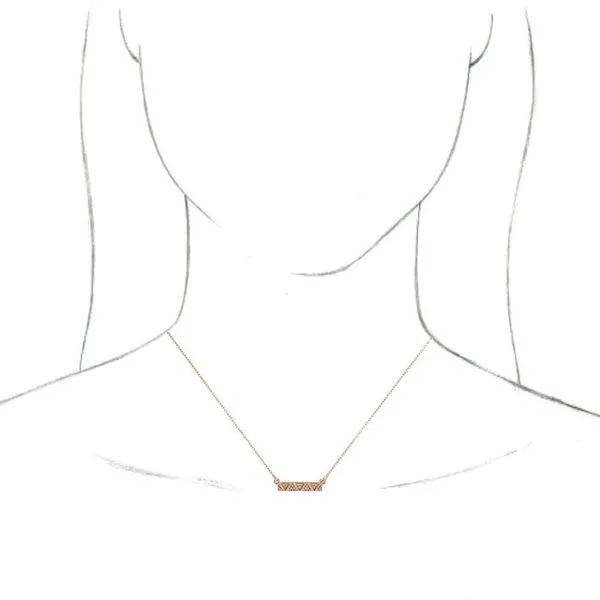 Geometric Bar Necklace Image 3 Milan's Jewelry Inc Sarasota, FL