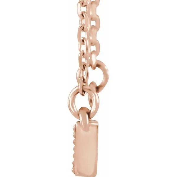 Accented Bar Necklace Image 2 Hopman Jewelers Elkhart, IN