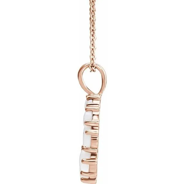 Halo-Style Necklace Image 2 Scirto's Jewelry Lockport, NY