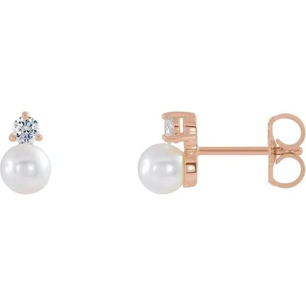 Accented Pearl Earrings Moseley Diamond Showcase Inc Lexington, SC