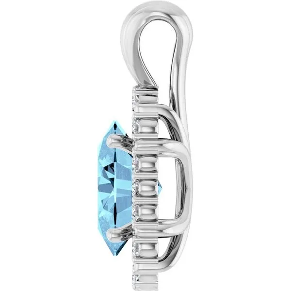 Halo-Style Pendant Image 3 Rasmussen Jewelers Spanish Fork, UT