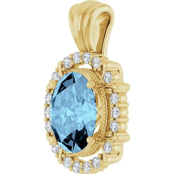 Halo-Style Pendant Image 2 Becky Beck's Jewelry DeKalb, IL