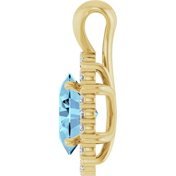 Halo-Style Pendant Image 3 Becky Beck's Jewelry DeKalb, IL