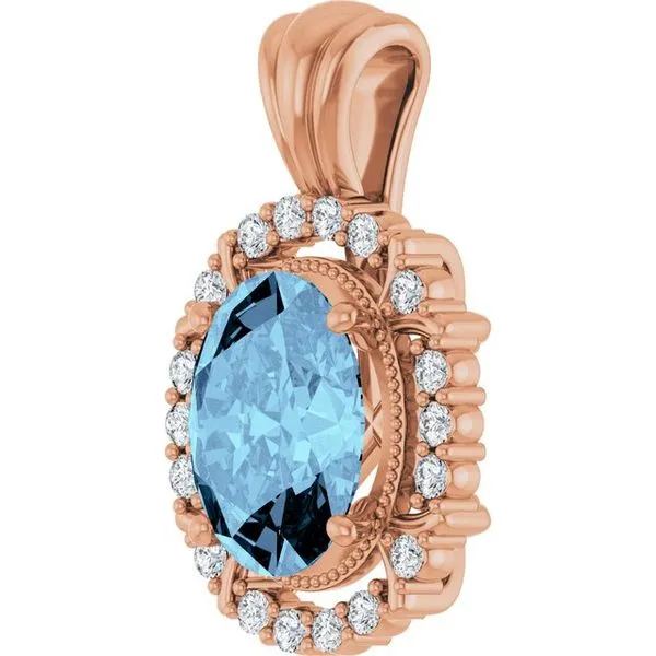 Halo-Style Pendant Image 2 Hopman Jewelers Elkhart, IN