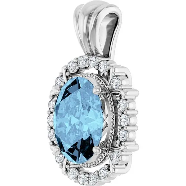 Halo-Style Pendant Image 2 Scirto's Jewelry Lockport, NY