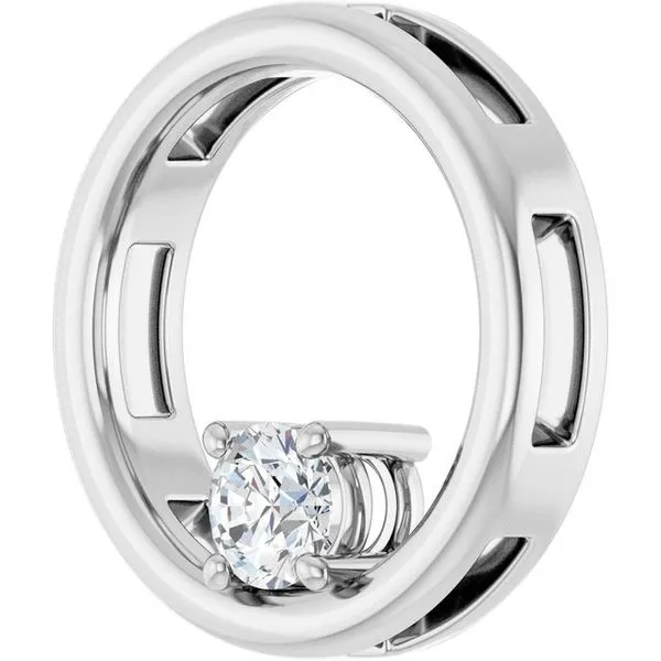 Solitaire Circle Pendant Image 2 Rasmussen Jewelers Spanish Fork, UT