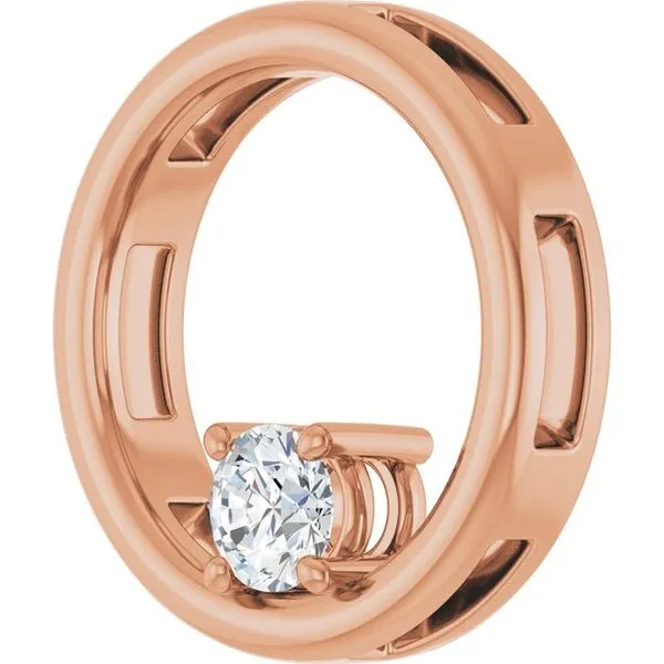 Solitaire Circle Pendant Image 2 Hopman Jewelers Elkhart, IN