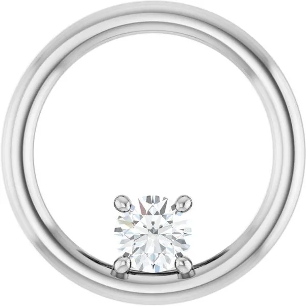 Solitaire Circle Pendant Hopman Jewelers Elkhart, IN