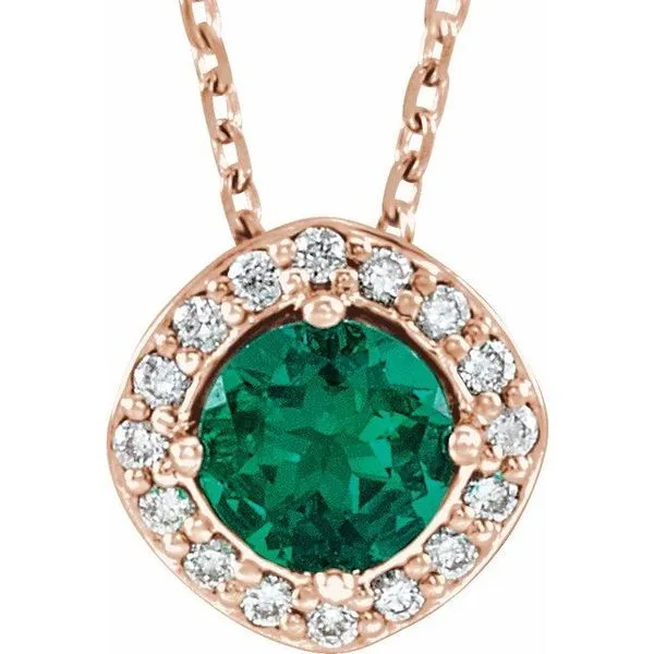 Halo-Style Necklace Hopman Jewelers Elkhart, IN