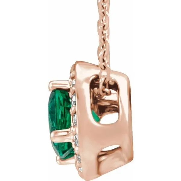 Halo-Style Necklace Image 2 Scirto's Jewelry Lockport, NY