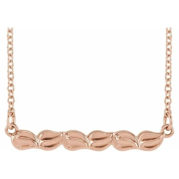 Leaf Bar Necklace Scirto's Jewelry Lockport, NY