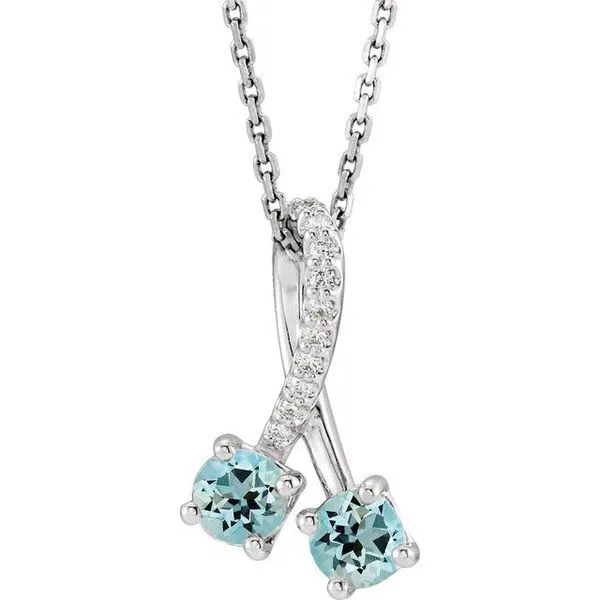 Two-Stone Necklace Diny's Jewelers Middleton, WI
