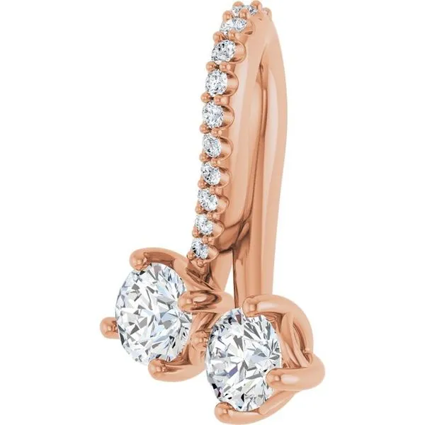 Two-Stone Pendant Image 3 Arnold's Jewelry and Gifts Logansport, IN