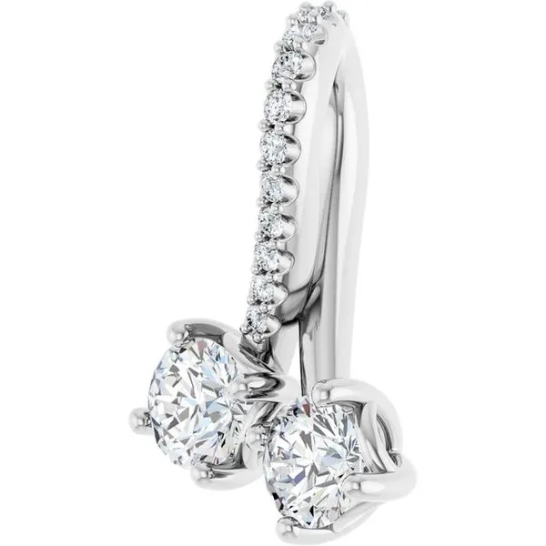 Two-Stone Pendant Image 4 Hart's Jewelers Grants Pass, OR