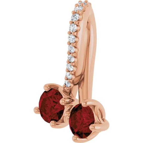 Two-Stone Pendant Image 2 Hopman Jewelers Elkhart, IN