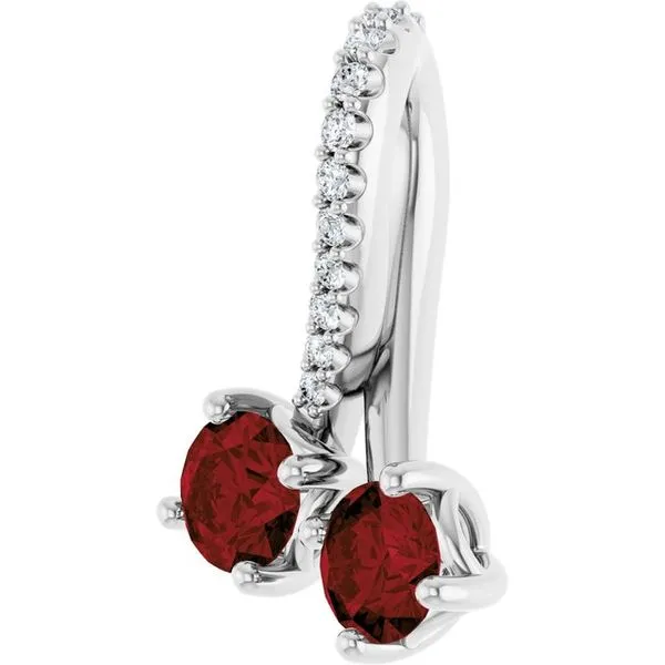 Two-Stone Pendant Image 2 Rasmussen Jewelers Spanish Fork, UT