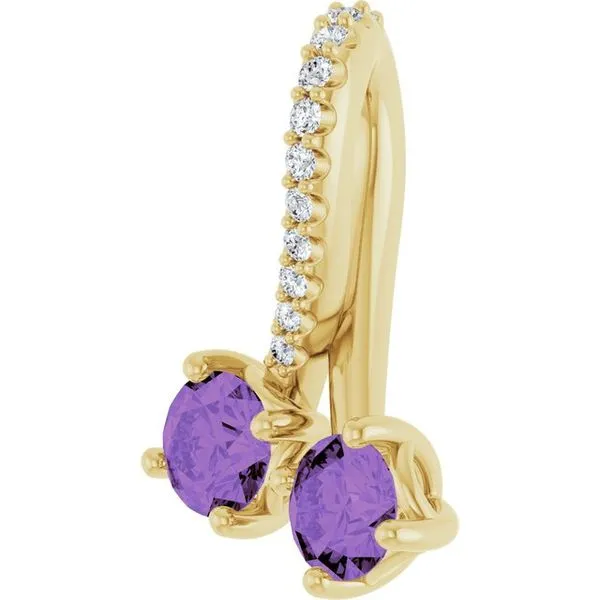 Two-Stone Pendant Image 2 J. Meredith Jewelers Delafield, WI