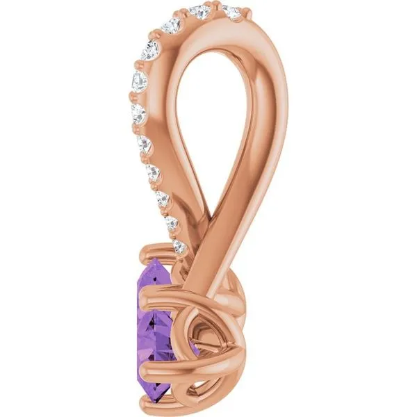 Two-Stone Pendant Image 3 M. J. Thomas Jewelers, Ltd. Stratford, CT