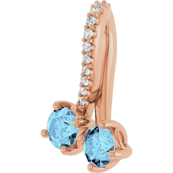 Two-Stone Pendant Image 2 Hopman Jewelers Elkhart, IN