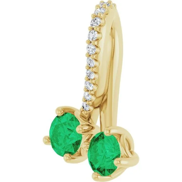 Two-Stone Pendant Image 2 J. Meredith Jewelers Delafield, WI