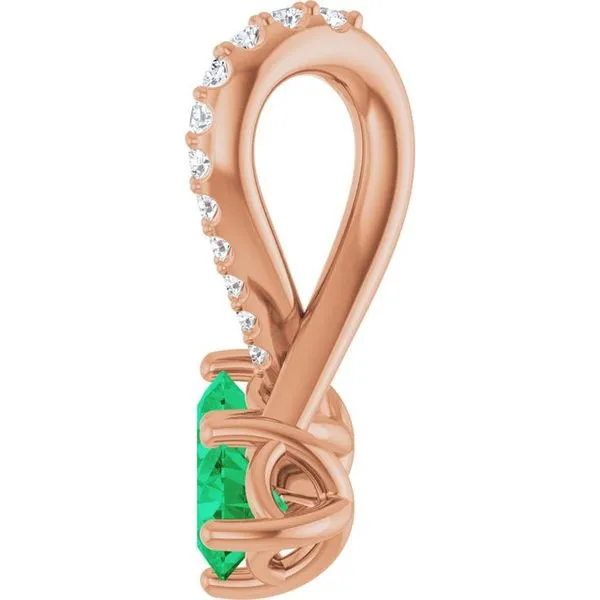 Two-Stone Pendant Image 3 Rick's Jewelers California, MD