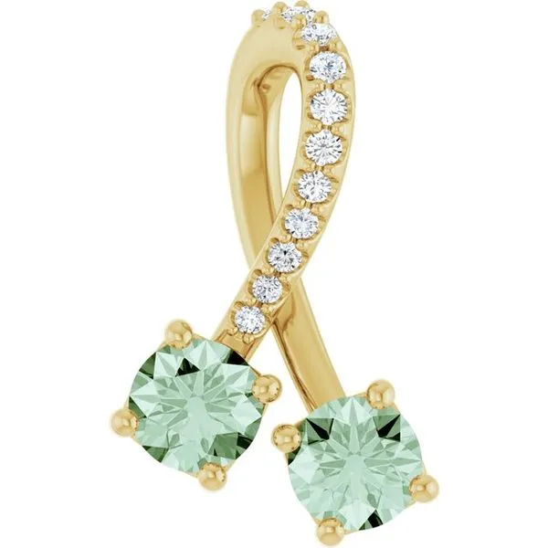 Two-Stone Pendant Image 2 Scirto's Jewelry Lockport, NY