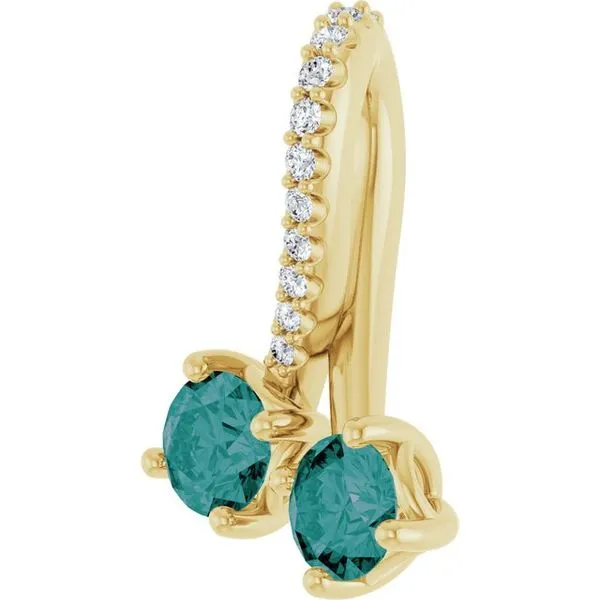 Two-Stone Pendant Image 3 Rasmussen Jewelers Spanish Fork, UT