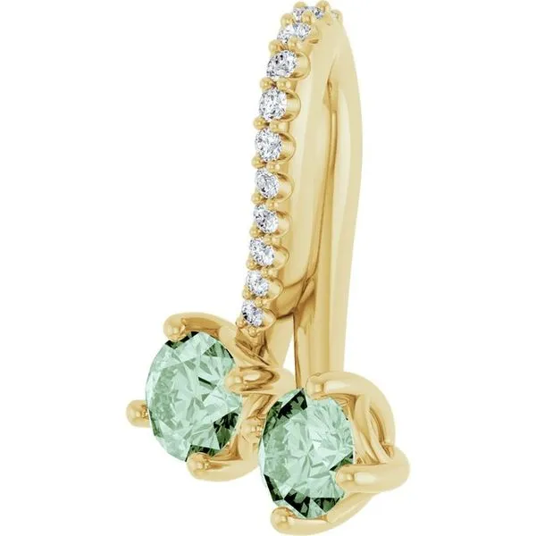 Two-Stone Pendant Image 4 Scirto's Jewelry Lockport, NY