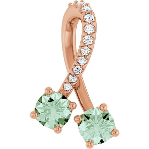 Two-Stone Pendant Image 2 Scirto's Jewelry Lockport, NY