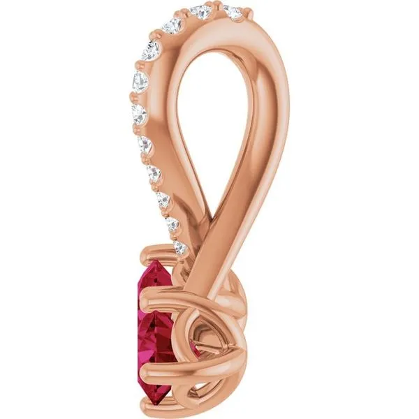 Two-Stone Pendant Image 3 Hopman Jewelers Elkhart, IN