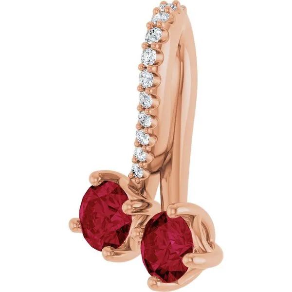 Two-Stone Pendant Image 2 Rick's Jewelers California, MD