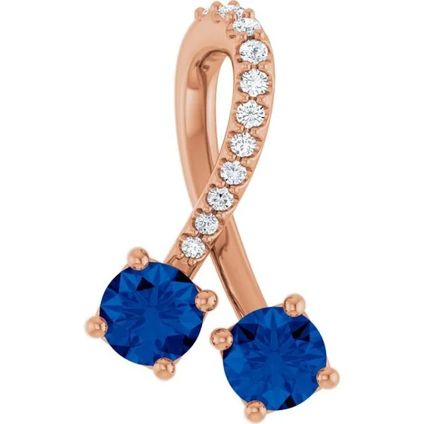 Two-Stone Pendant Linwood Custom Jewelers Linwood, NJ