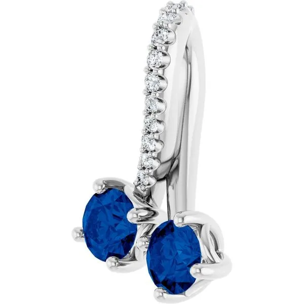 Two-Stone Pendant Image 2 Scirto's Jewelry Lockport, NY