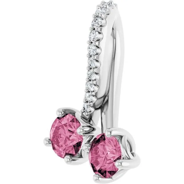 Two-Stone Pendant Image 2 Rick's Jewelers California, MD