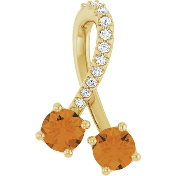 Two-Stone Pendant Hopman Jewelers Elkhart, IN