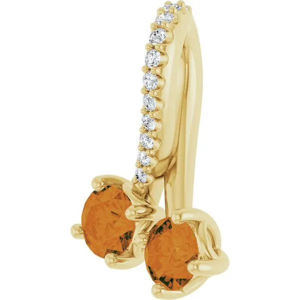 Two-Stone Pendant Image 2 Rick's Jewelers California, MD