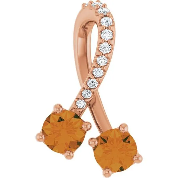 Two-Stone Pendant Hopman Jewelers Elkhart, IN