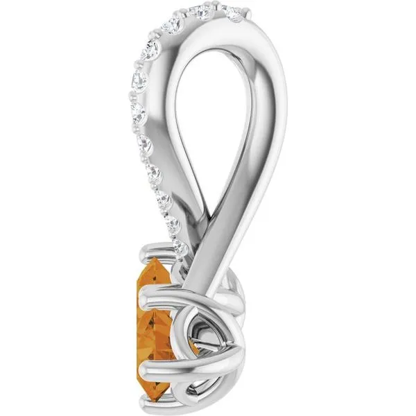 Two-Stone Pendant Image 3 M. J. Thomas Jewelers, Ltd. Stratford, CT