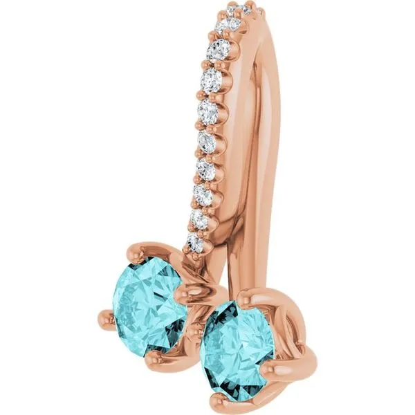 Two-Stone Pendant Image 2 Hopman Jewelers Elkhart, IN